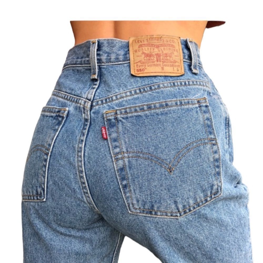 LEVI’S, VINTAGE 550, Size 11 Medium Jr’s,Blue, Made in USA in 04/96, Relaxed Fit